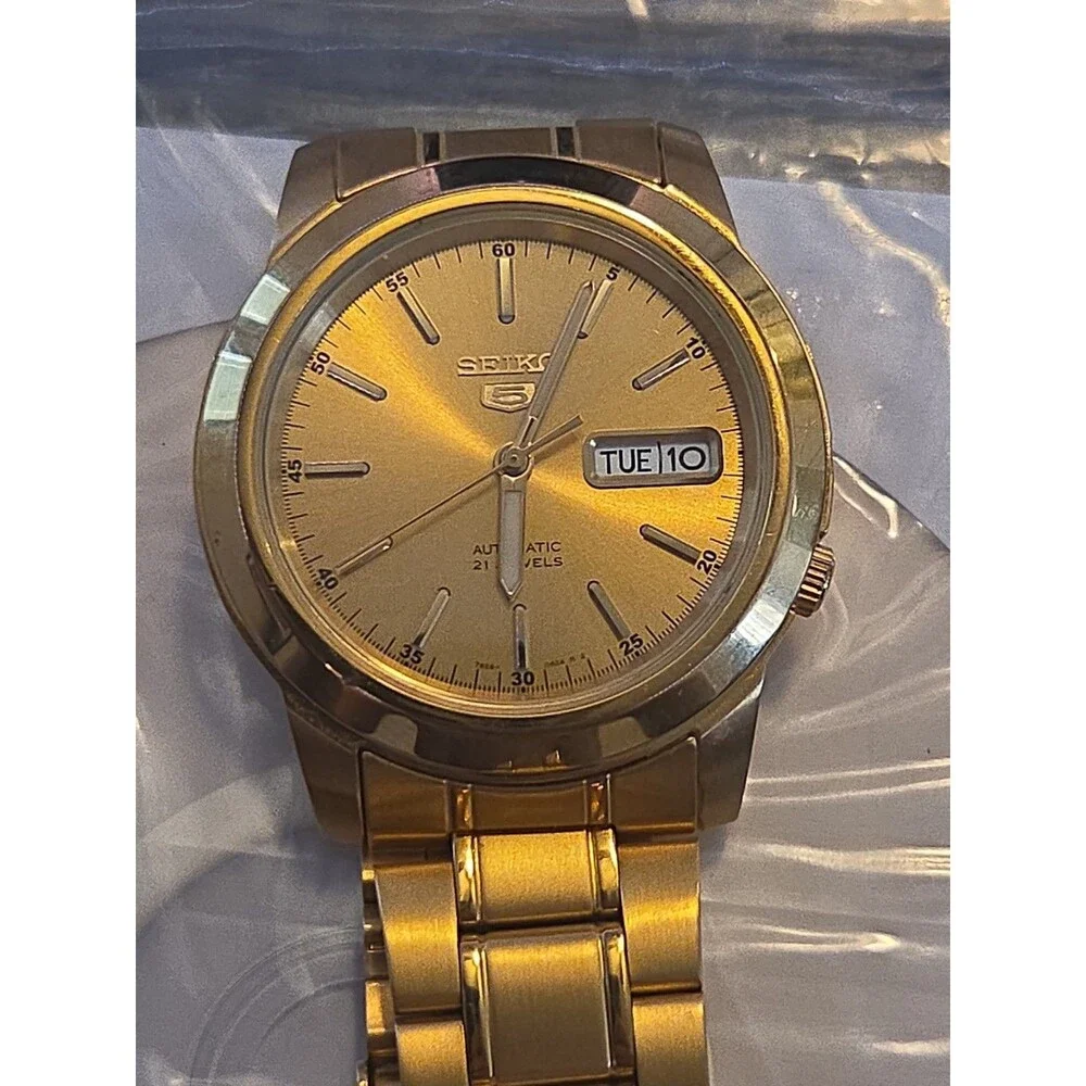 Seiko 5 Sports Gold Men's Watch - SNKL48